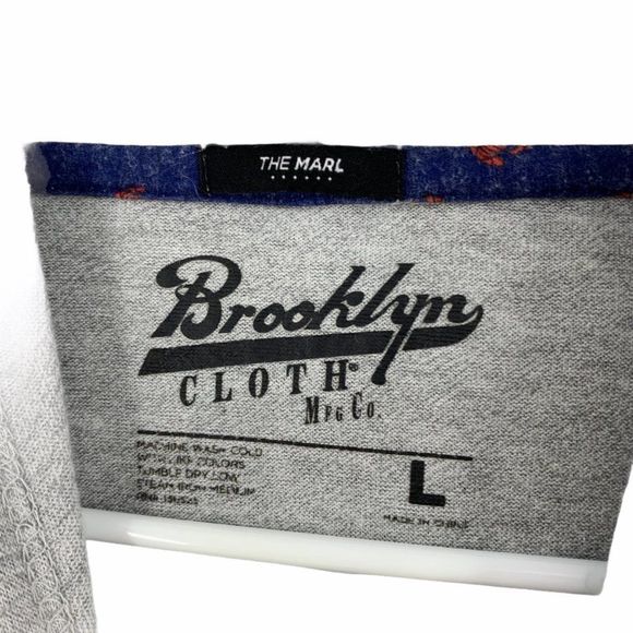 Womans Hoodie Top Lounge Brooklyn Cloth Large 9942 Gray Pocket Drawstring - Picture 2 of 5